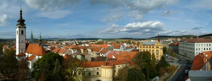 Písek - jihovýchodní panorama